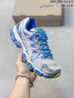 ASICS Gel-Nimbus 16 Running Sneakers White Blue Yellow 712750QWU