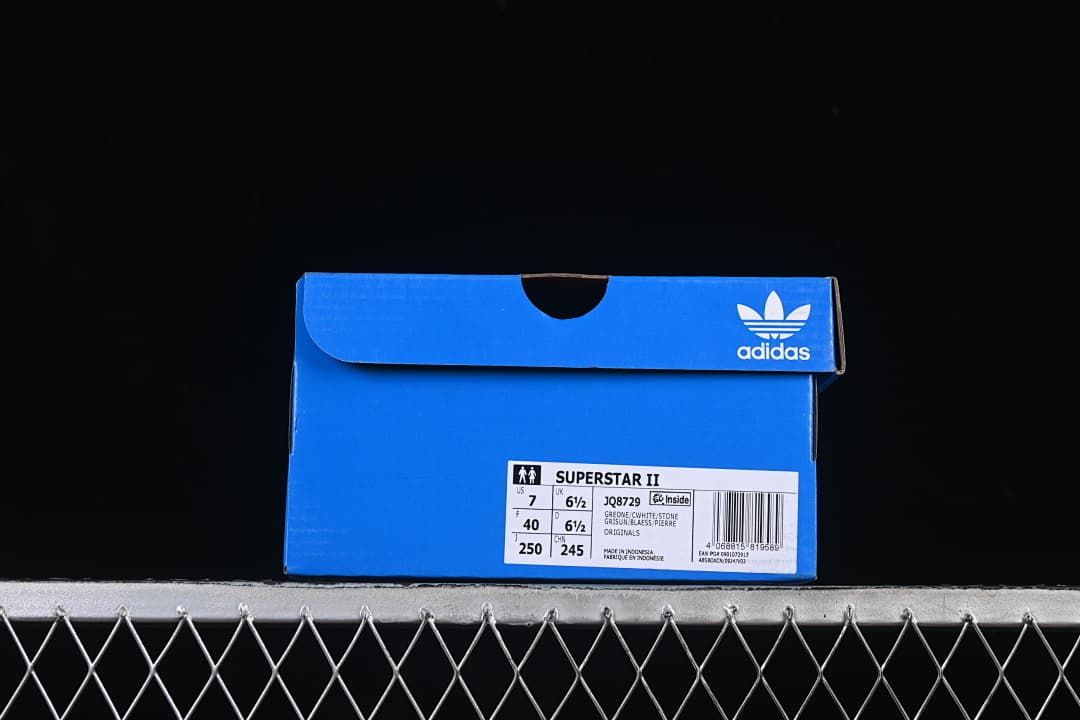 adidas Superstar II JQ8729 White Sneakers with Blue Details