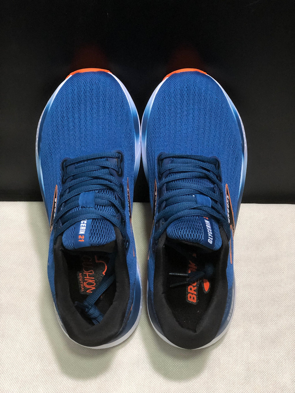 Brooks Glycerin 21 Running Sneakers Blue Black Orange