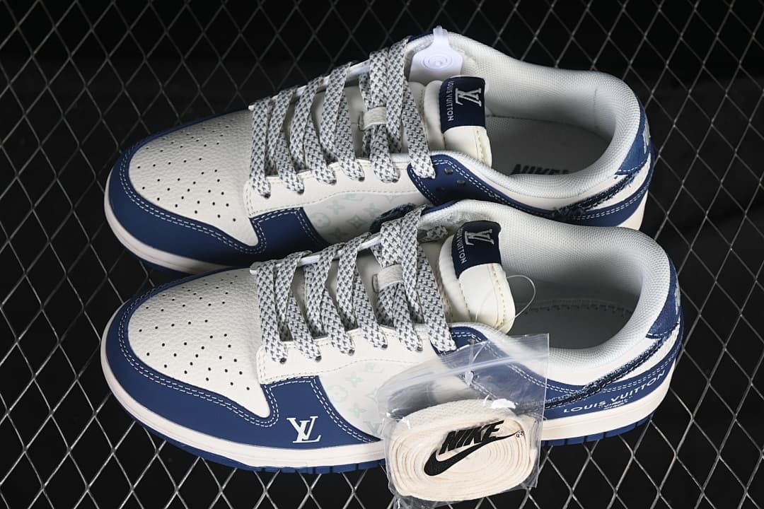 Nike SB Dunk Low Navy Denim Swoosh Sneakers