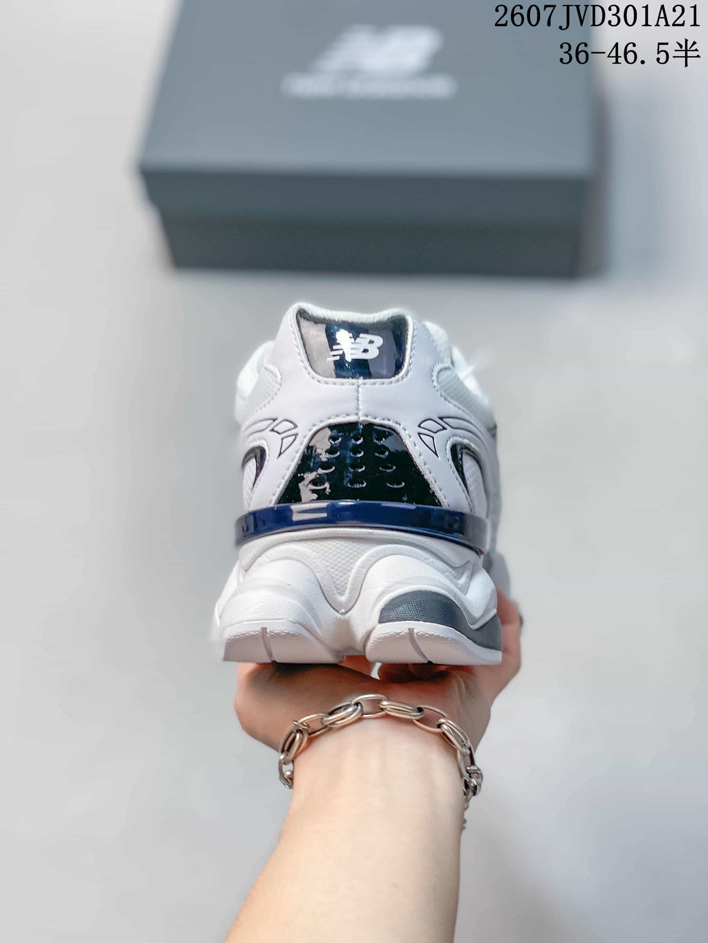 New Balance 9060R White Navy Sneakers