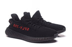 Yeezy 350 V2 Black Knit Low-Top Sneakers