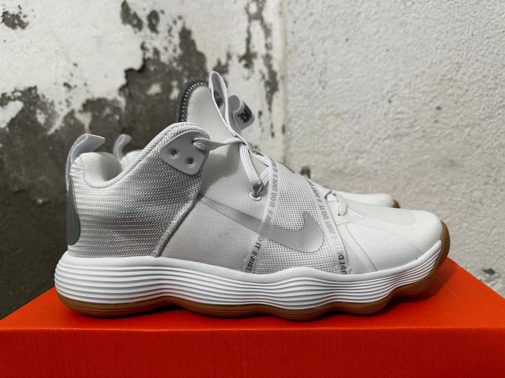 Nike Hyperdunk X Basketball Shoes in White and Silver