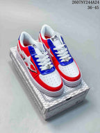 BAPE x Nike Air Force 1 Low Sneakers Red Blue White