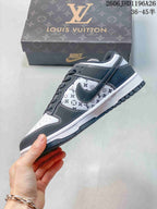 Nike SB Dunk Low LV-Print Grey and White Sneakers CS1688