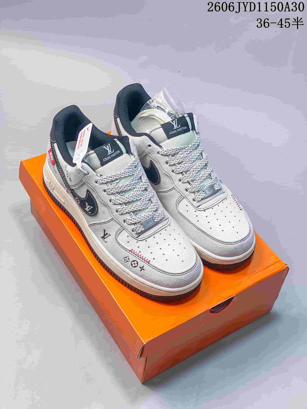 Nike Air Force 1 '07 Low Black and White Graffiti Sneakers