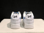 BAPE STA Low-Top Sneakers White Blue Camouflage