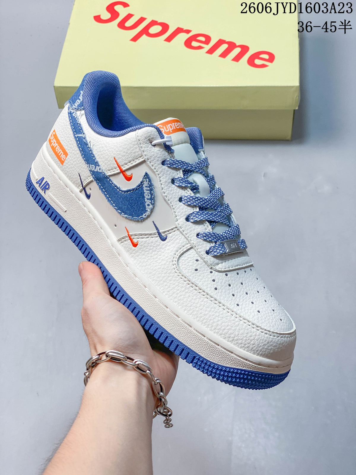 Nike Air Force 1 '07 Low White Blue Sneakers