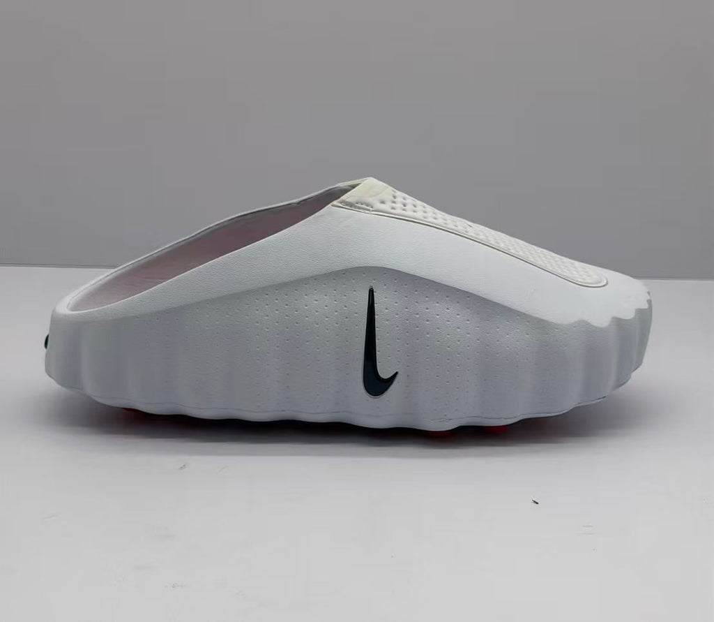 Nike White Slides with Perforated Upper