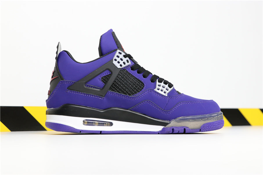 Jordan 4 Retro Purple Suede Sneakers 308497-406