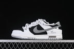 Nike SB Dunk Low Sneakers in White, Black and Grey