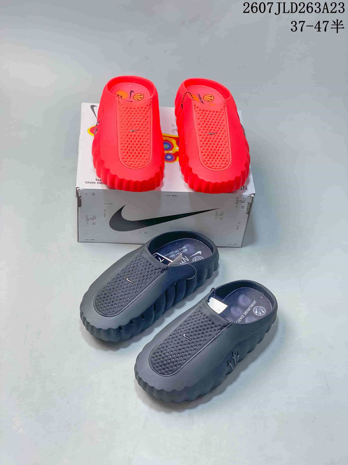 Nike Mind 001 Slides in Red or Black