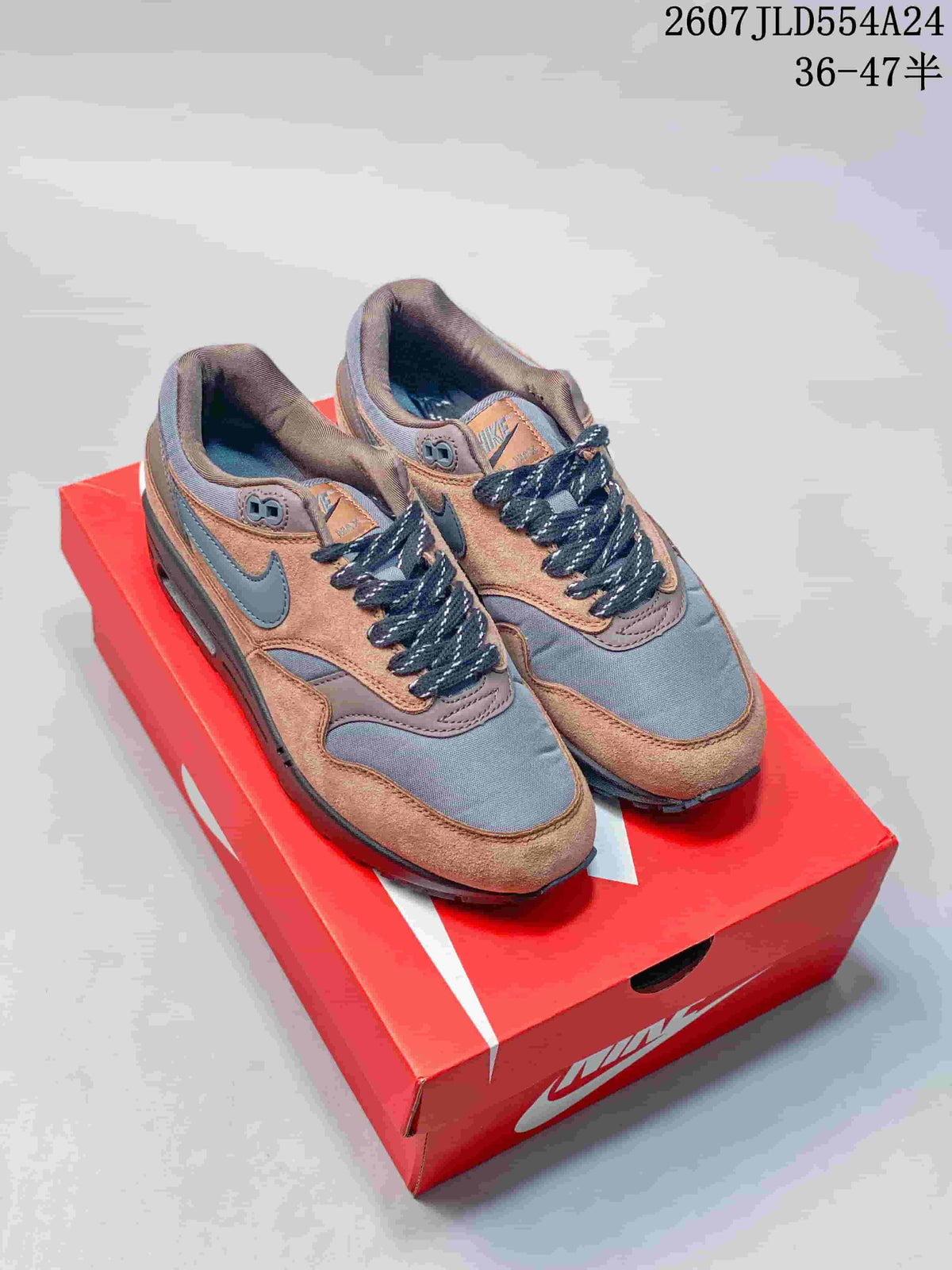 Nike Air Max 1 Brown Grey Sneakers 2607JLD554A24