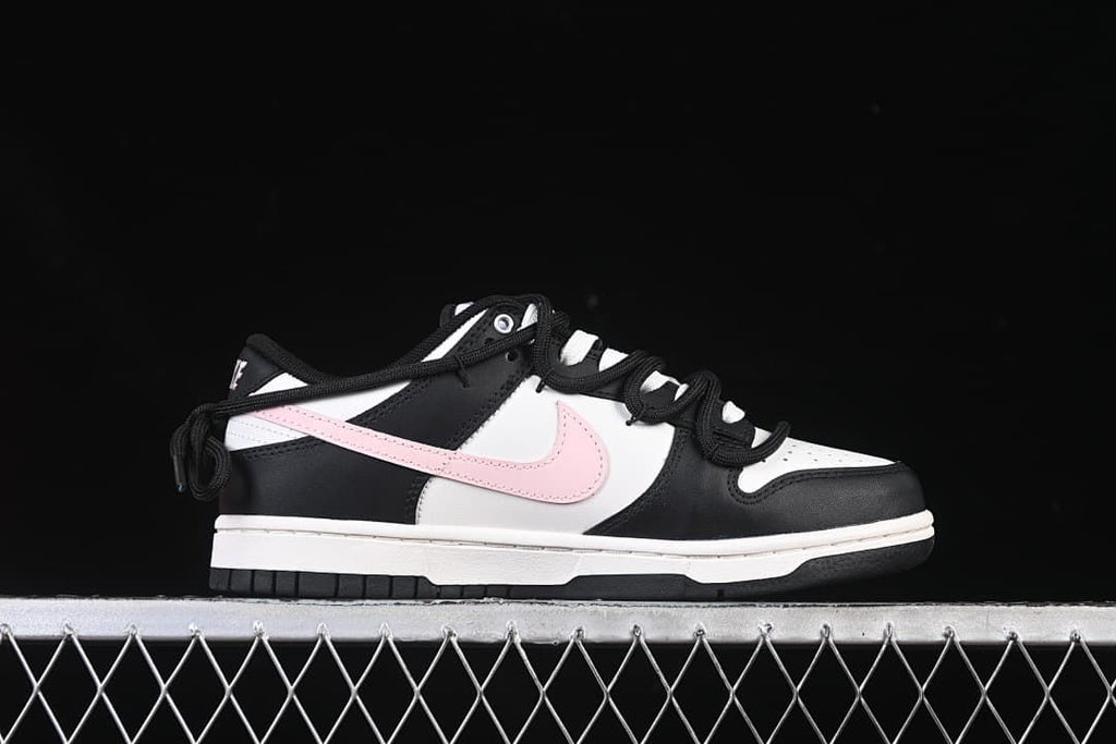 Nike Dunk Low Retro Black White Pink Sneakers