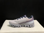 On Cloud X Sneakers in Silver Gray and Purple
