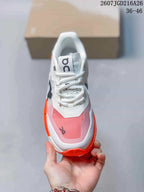 On THE ROGER Pro 2 Tennis Sneakers White Pink Orange