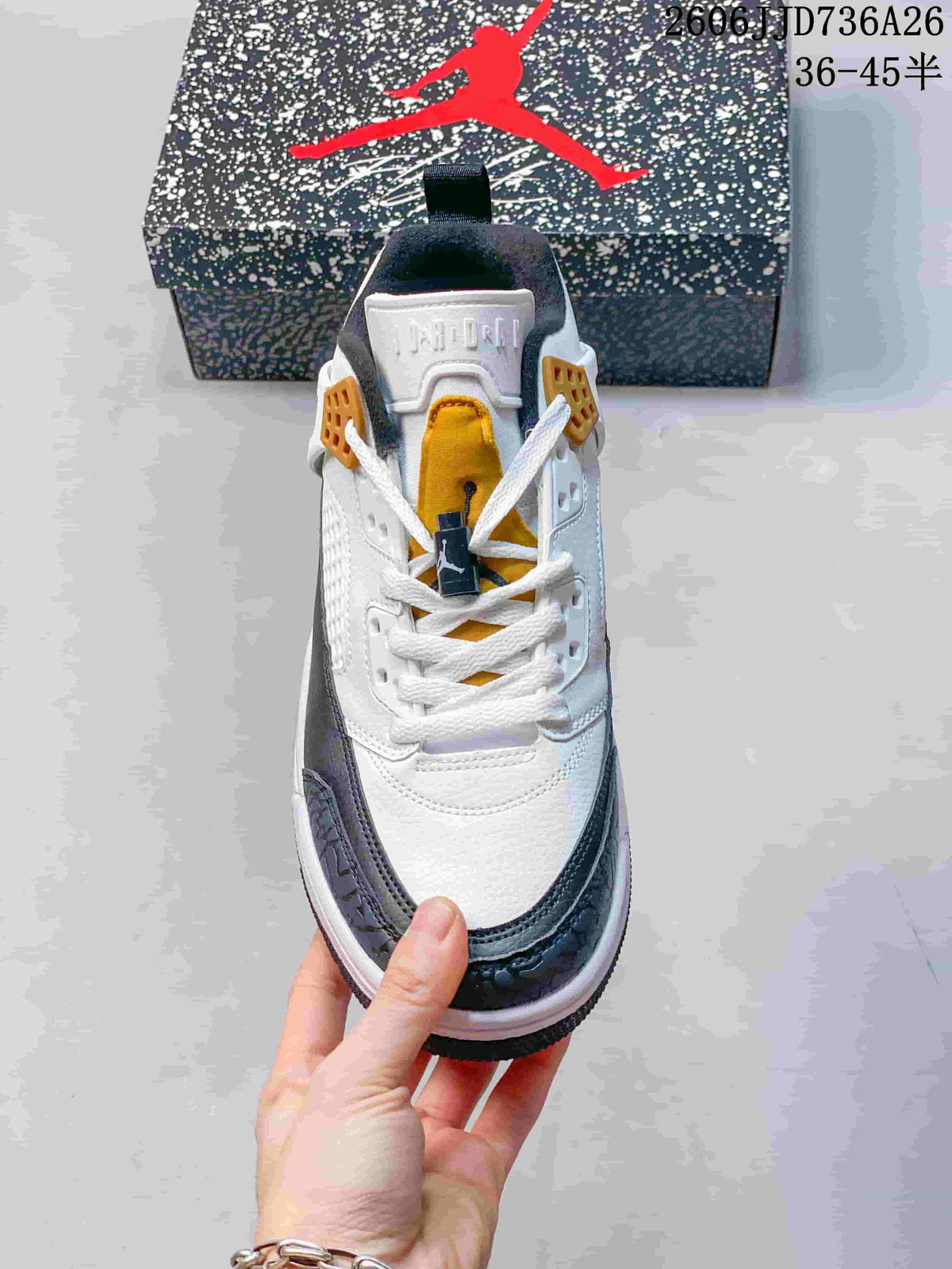 Jordan Spizike Low Sneakers White Navy Gold JJD736A26