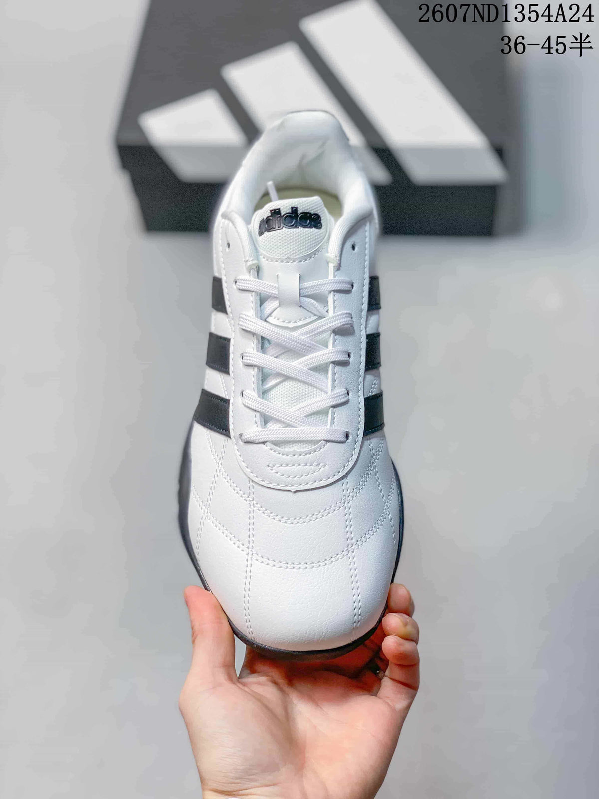 adidas Adipista White Black Low-Top Casual Sneakers