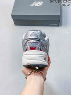 New Balance 509 Gray White Red Retro Sneakers 2607JJD292A02