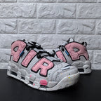 Nike Air More Uptempo Sneakers in Pink and Grey