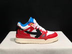 Off-White Red White Blue High-Top Sneakers