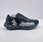 alo Black White Graffiti Sneakers