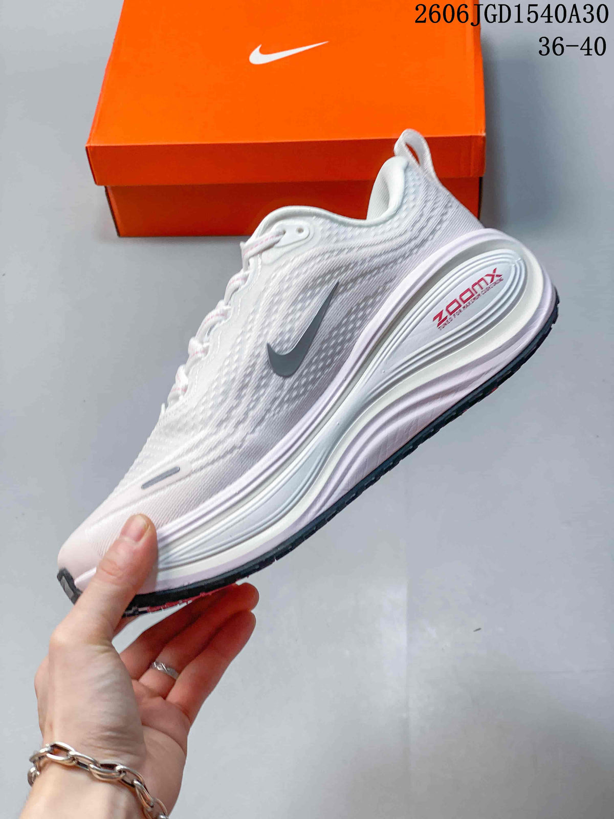 Nike Vomero Plus Running Shoes White and Pink