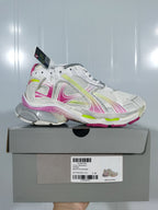 Balenciaga Runner Sneakers White Pink Neon Green