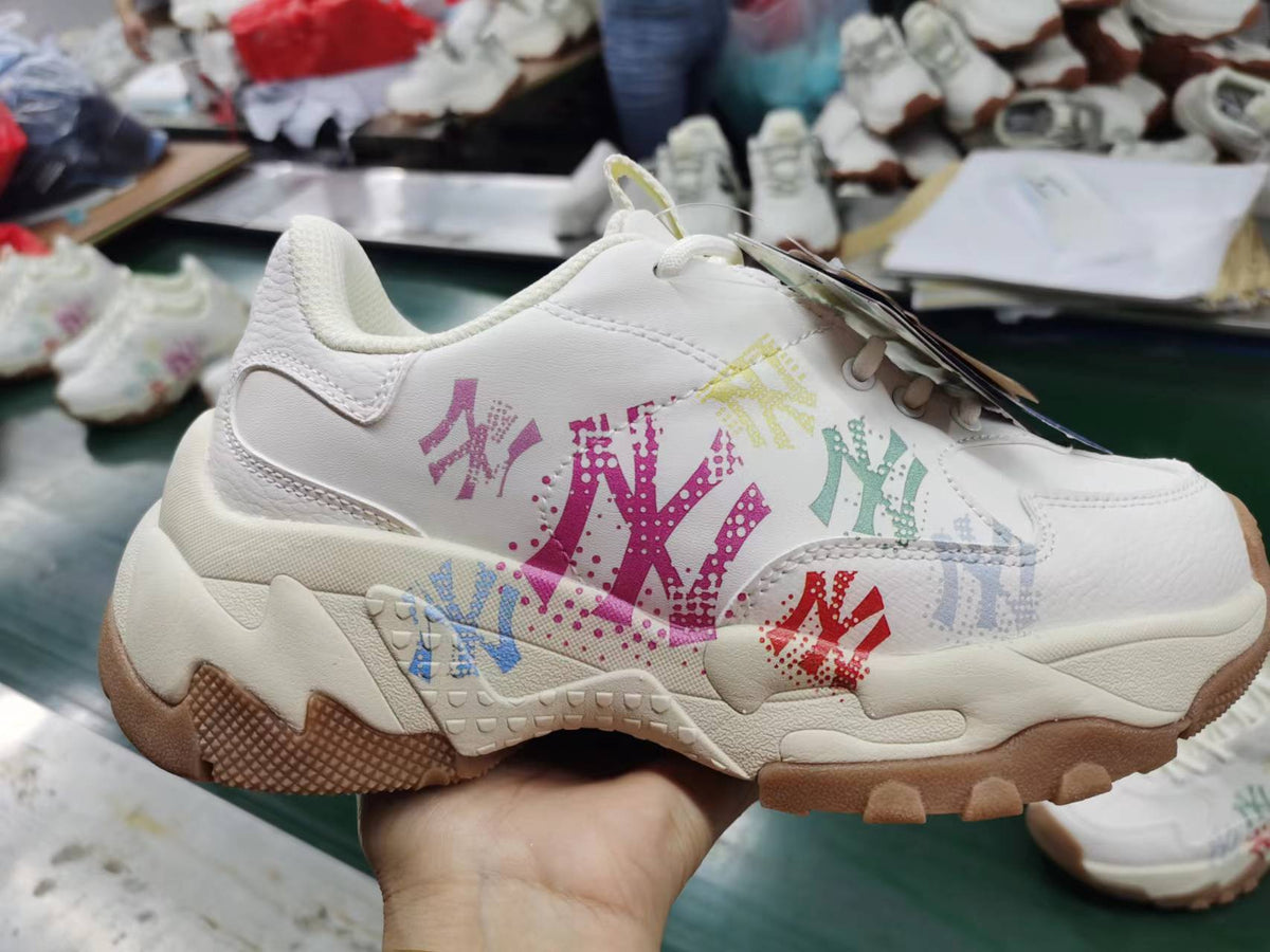 MLB Painted Logo Sneakers - White Multicolor