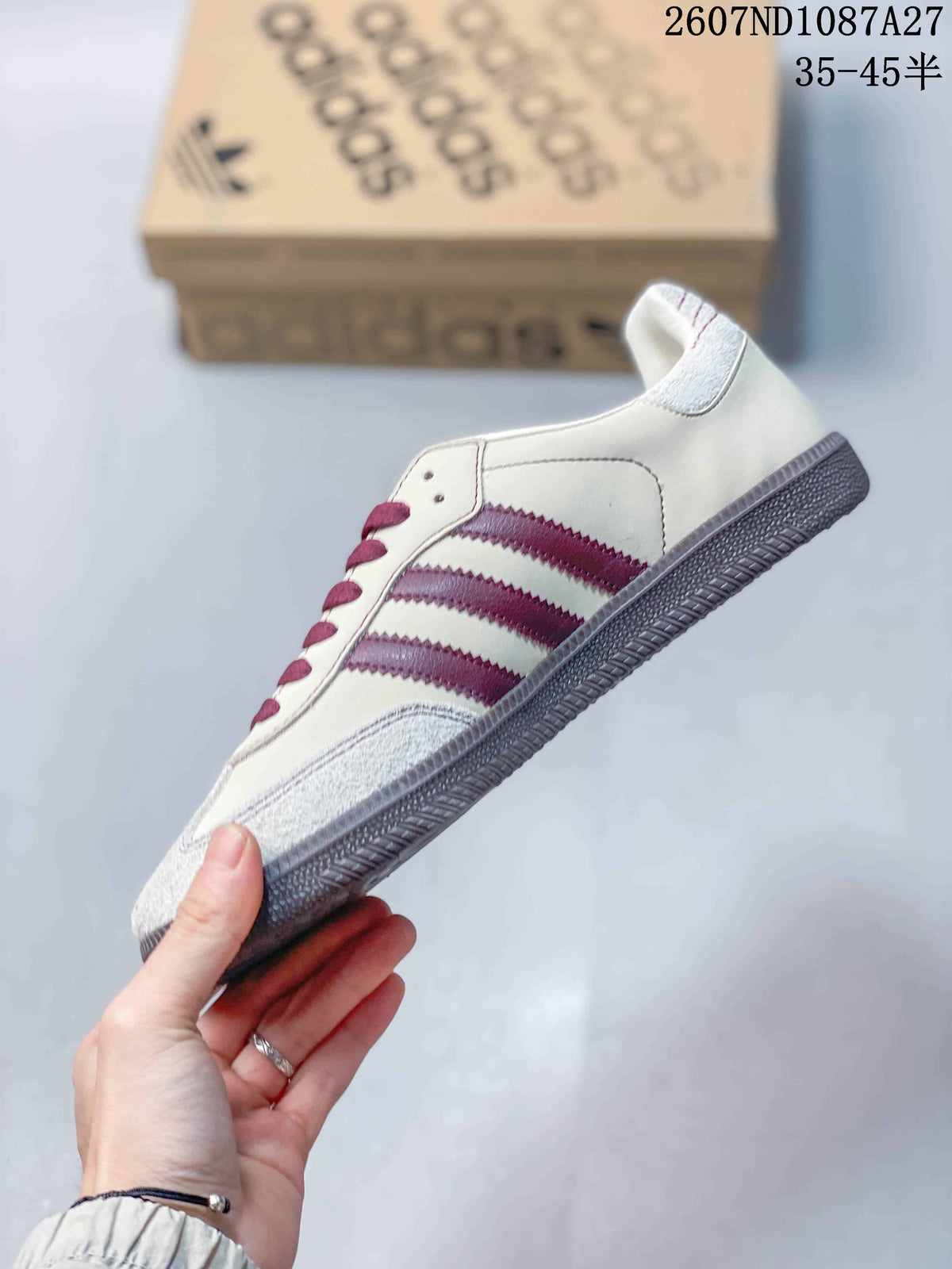 adidas Originals Samba ADV Sneakers Cream Burgundy