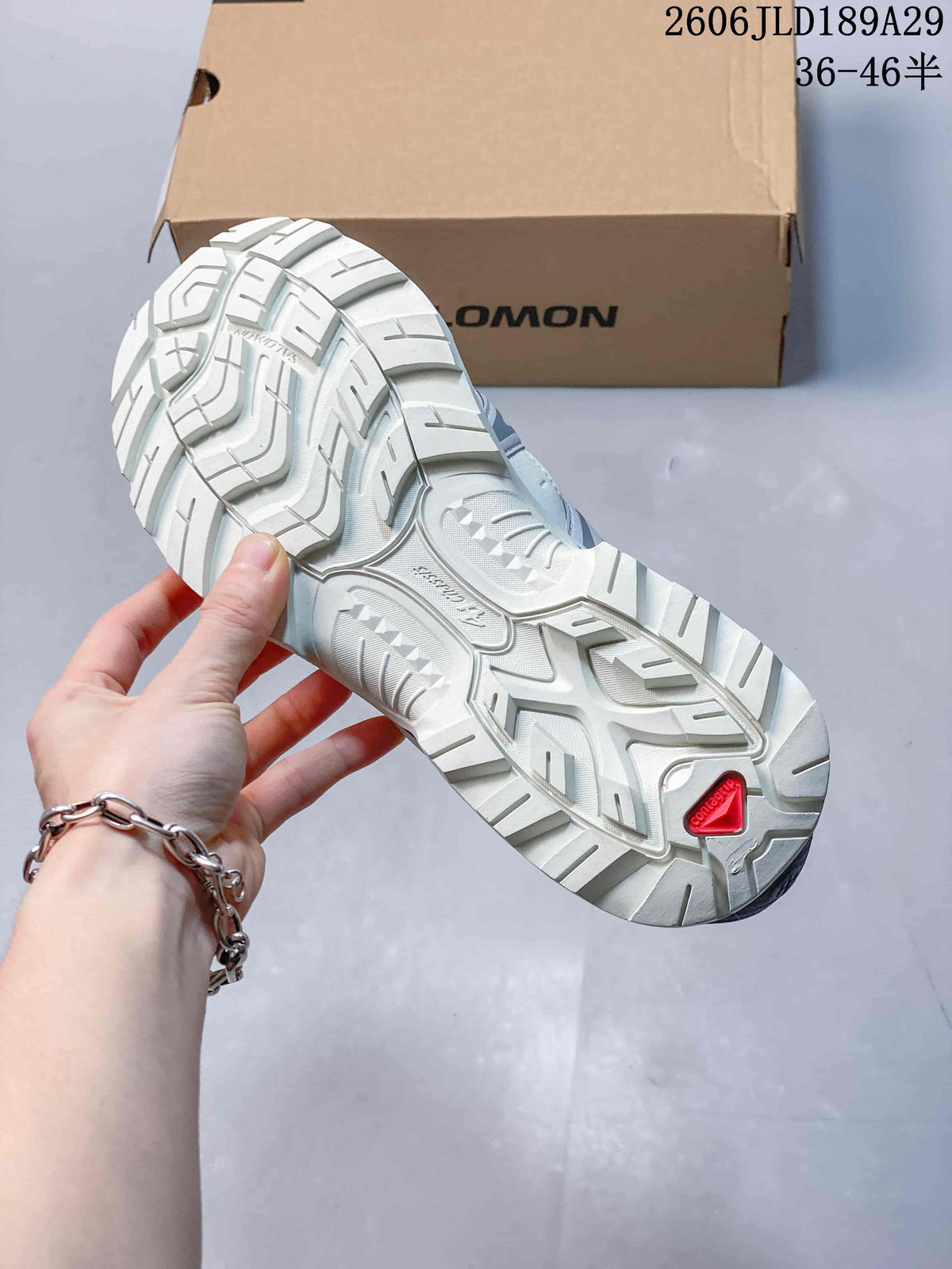 Salomon XT-Quest ATHR Trail Sneakers in White and Gray
