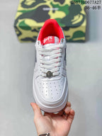 BAPE Sta Low Sneakers White Blue 2607JGD677A27
