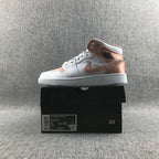 Jordan 1 Mid Rose Gold Silk Women's Sneakers 555112-190