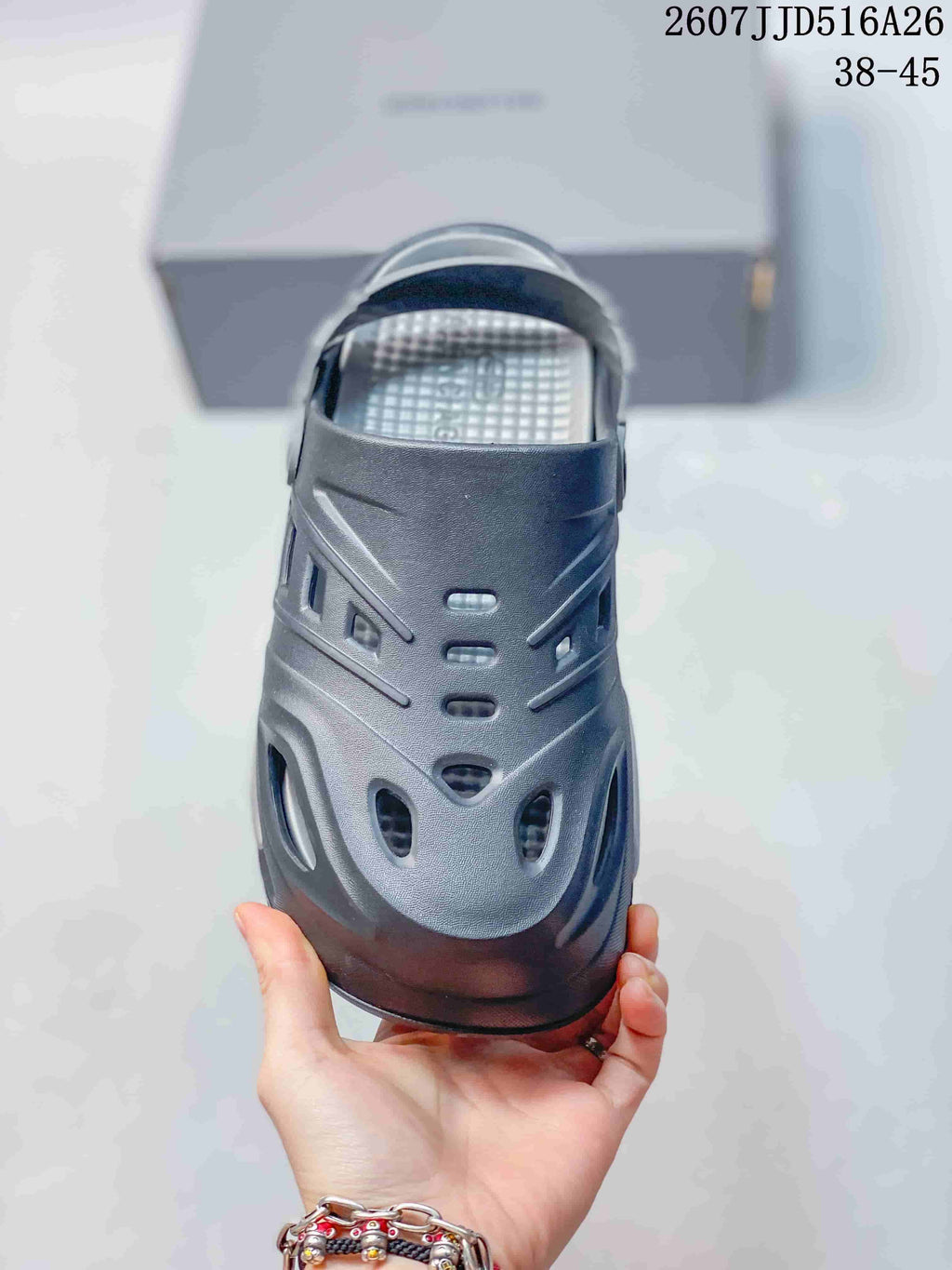 Dark Gray Platform Clogs 2607JJD516A26