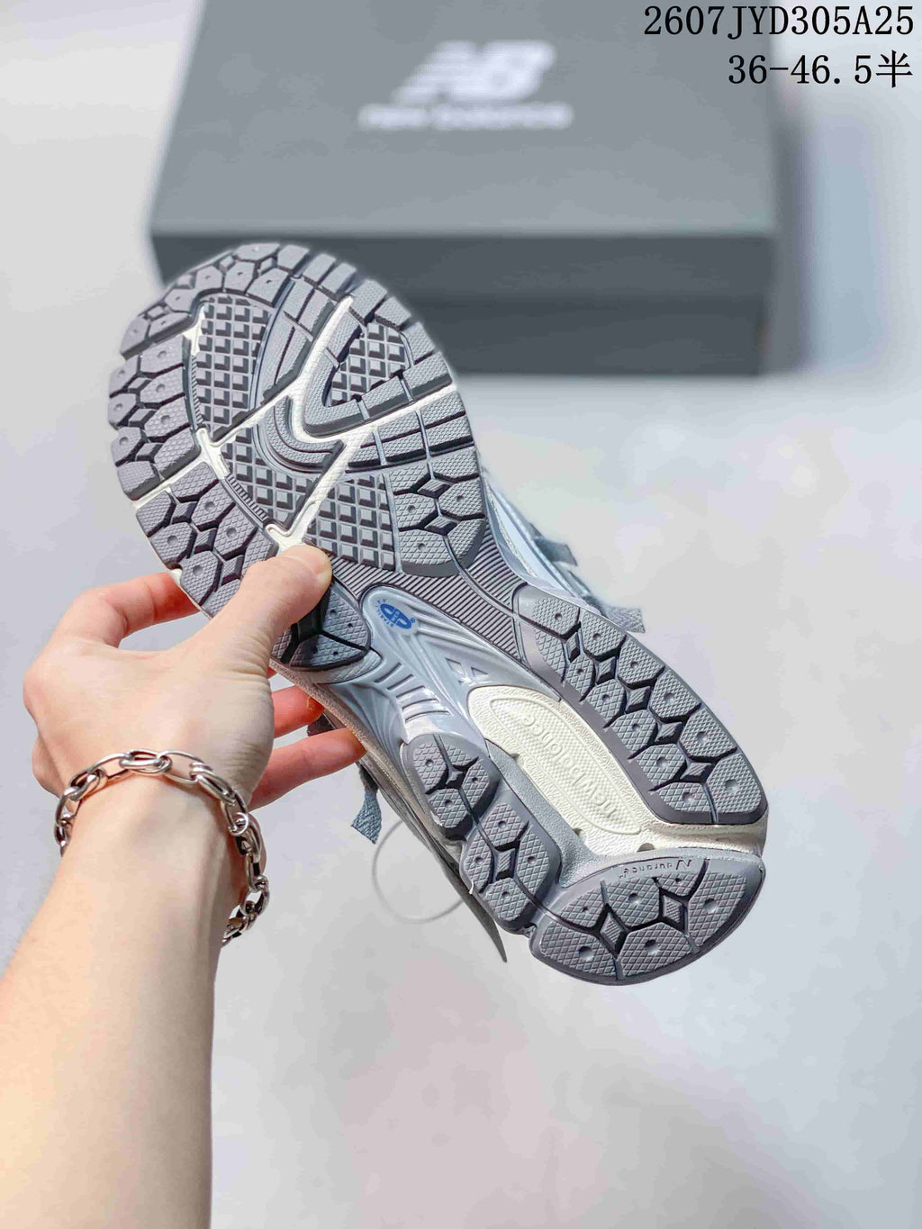 New Balance 1906A White and Gray Mesh Sneakers