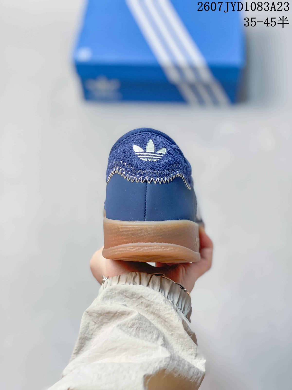 Adidas Gazelle Sneakers Blue White Gum Sole 2607JYD1083A23