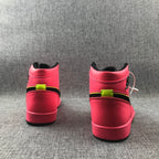 Air Jordan 1 Mid Sneakers Pink Black Volt AQ9131-600