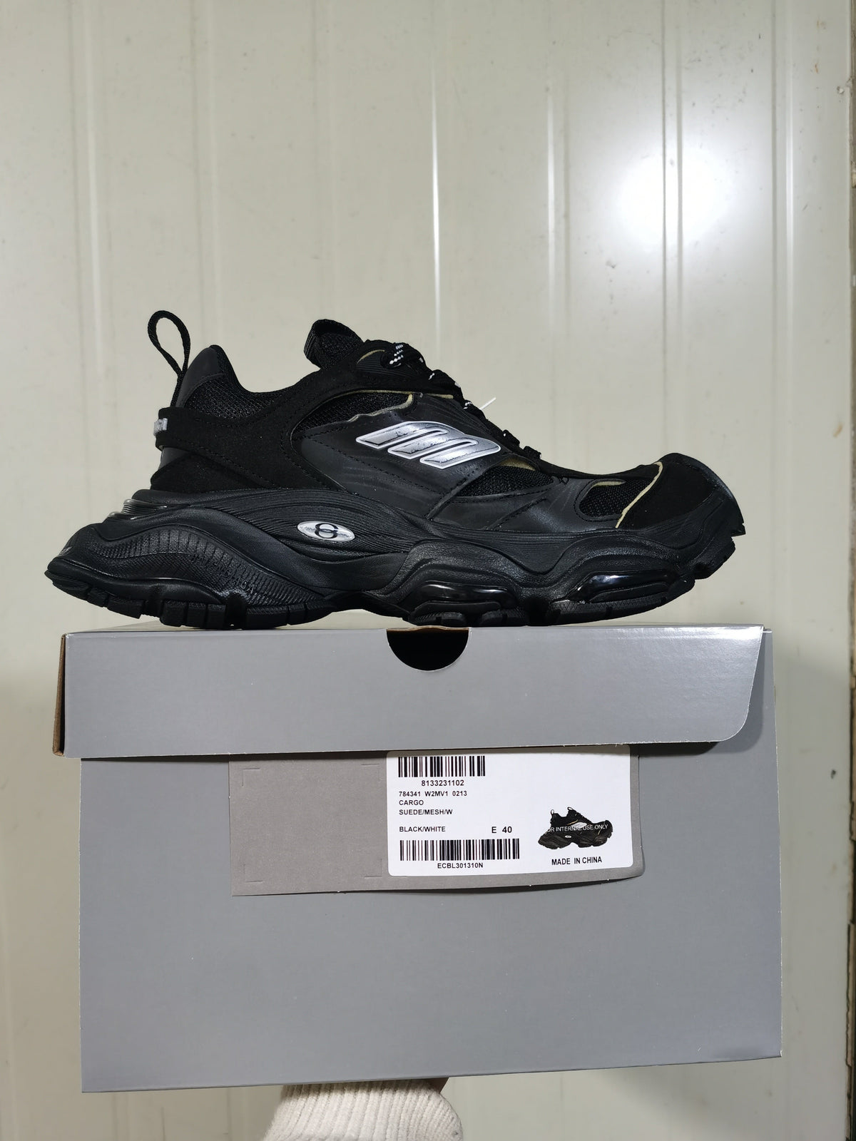 Skechers 0213 Black/White Chunky Sneakers