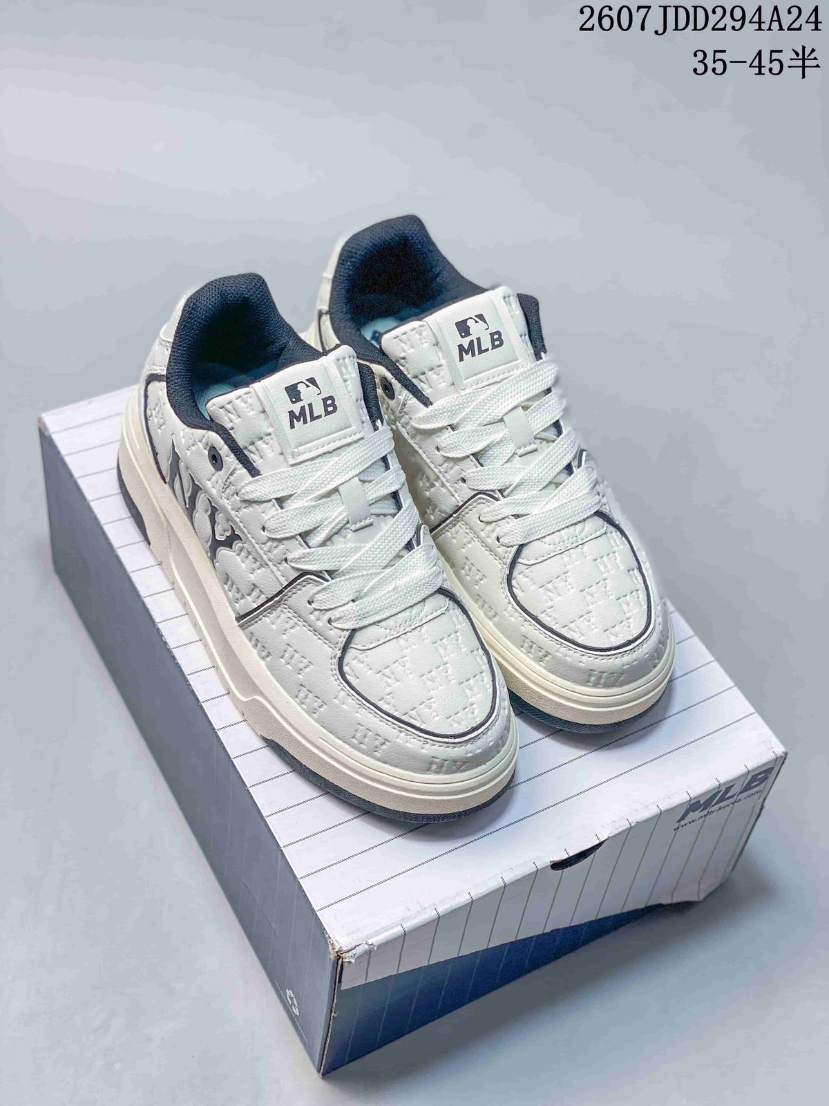 MLB Chunky Liner MID White Navy Sneakers 3ASXCDN3N