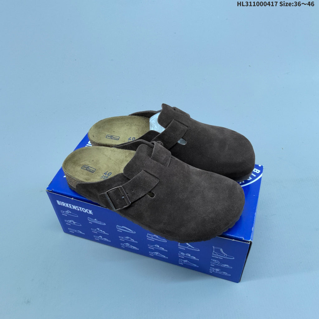 Birkenstock Boston Clog-Style Sandals in Suede