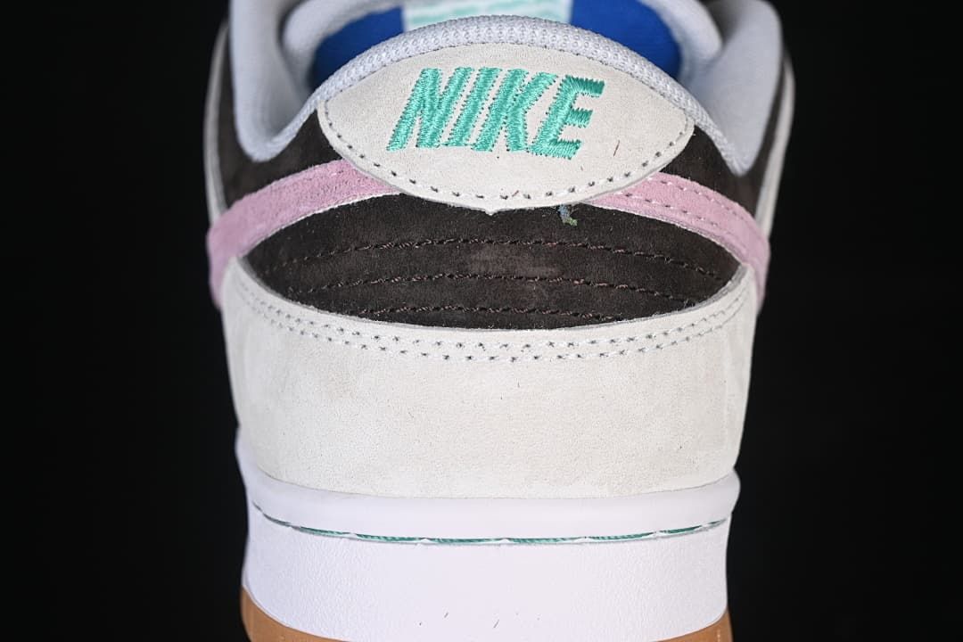 Nike SB Dunk Low Grey Pink Gum Skate Shoes HF3704-001