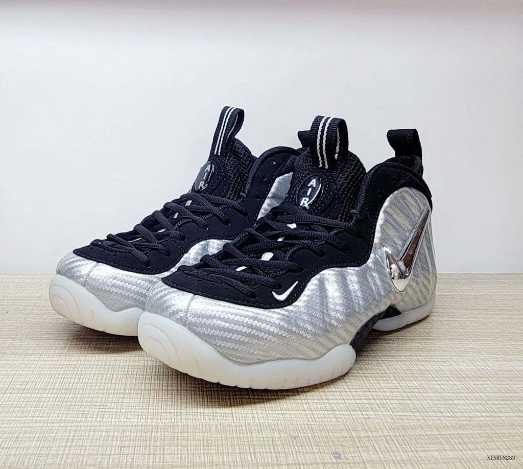 Nike Foamposite Pro Silver Surfer Silver Basketball Shoes