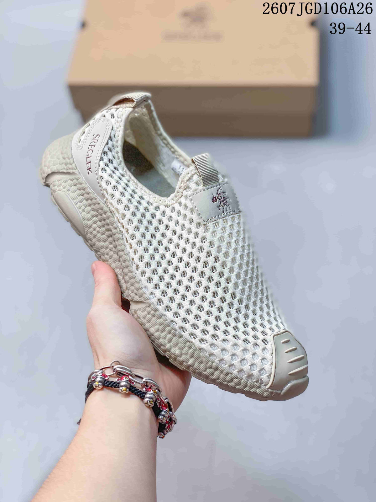 SREGIEK 712260TOI White Mesh Slip-On Sneakers