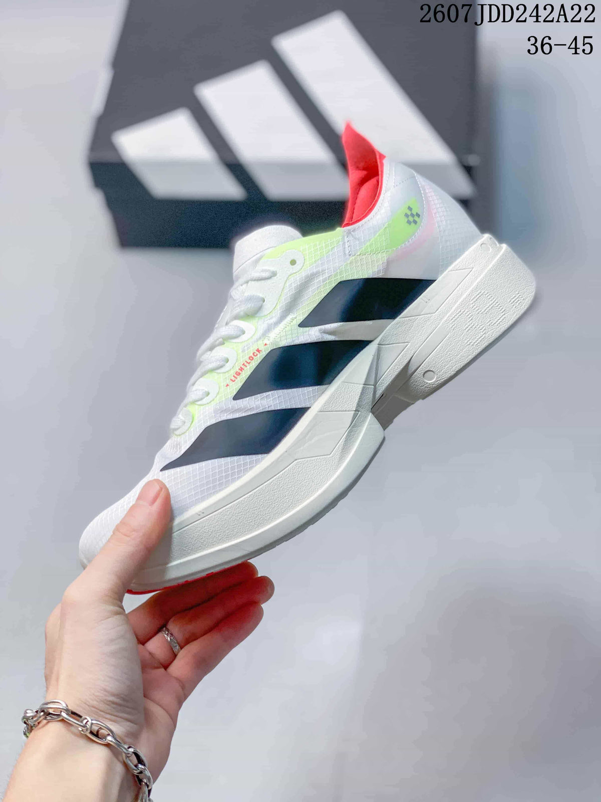 Y-3 Adios Pro 4 White Black Sneakers 07JDD242A22_001