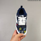 Vans Knu Skool Low-Top Sneakers in Navy Monogram Denim
