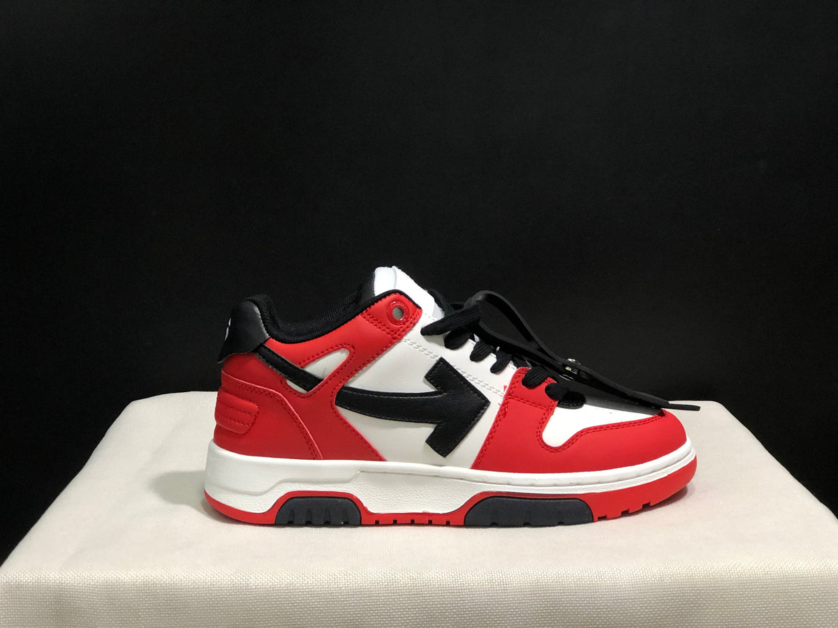 Off-White Out Of Office Low-Top Sneakers Red White Black