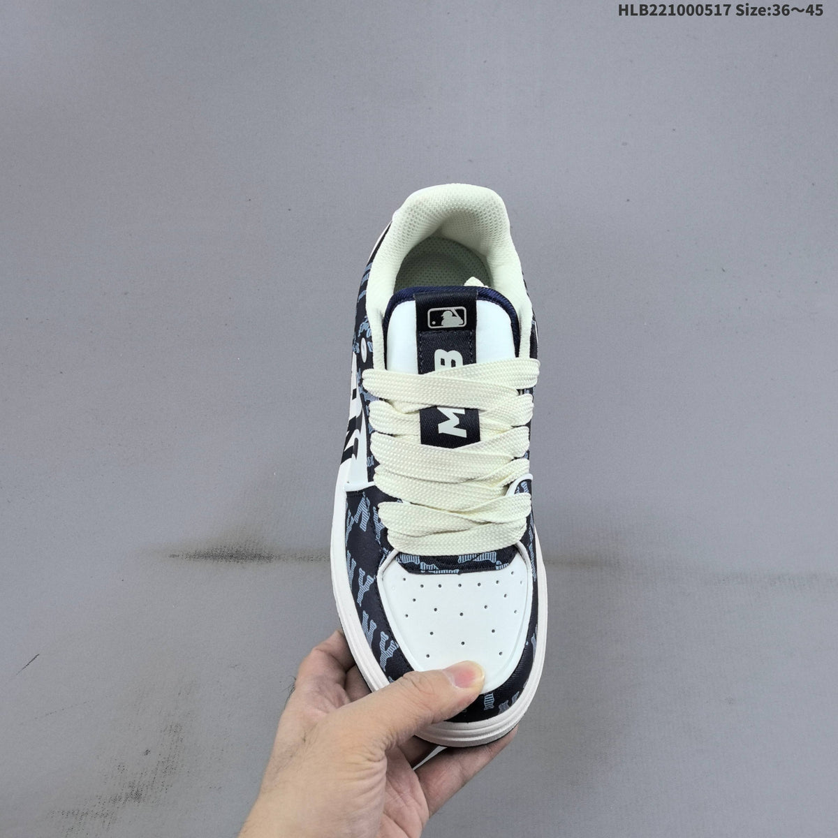 MLB New York Yankees Platform Sneakers, Navy and White