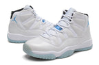 Jordan Air Jordan 11 Retro High-Top Sneakers in White and Blue