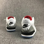 Jordan Air Jordan 3 White Cement Sneakers with Translucent Blue Sole