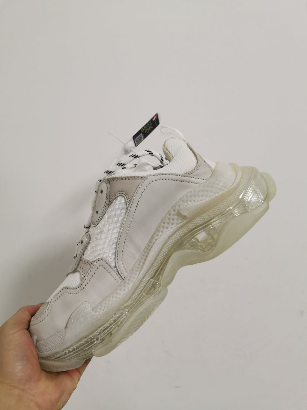 Balenciaga Sneakers White Clear Sole 9000